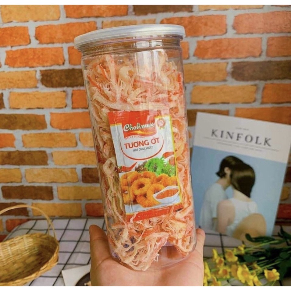 Hũ Mực Hấp Dừa Xé Sợi siêu thị ăn vặt quán 91 | BigBuy360 - bigbuy360.vn