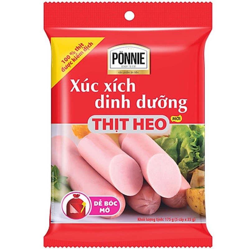 Xúc xích tiệt trùng Ponnie 35g*5(BC)