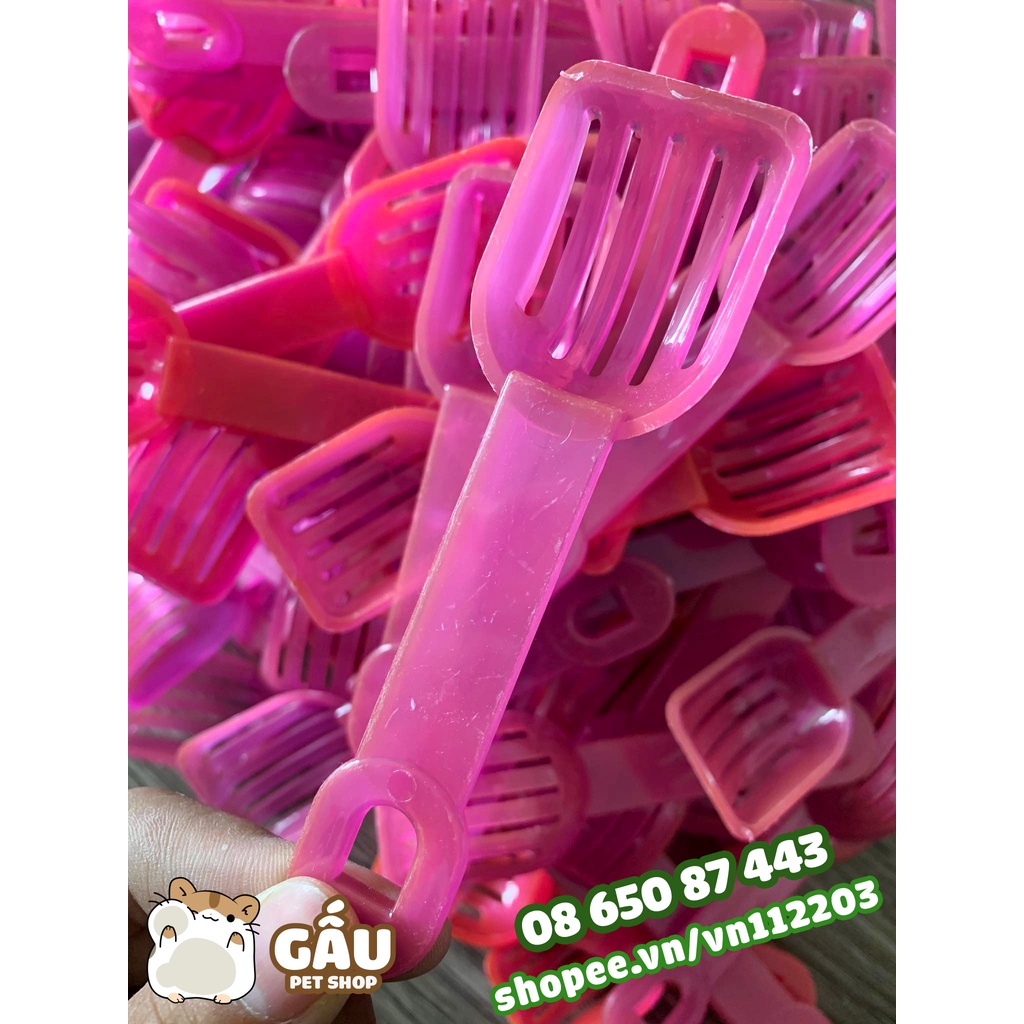 Thìa xúc thức ăn hamster và lọc cát