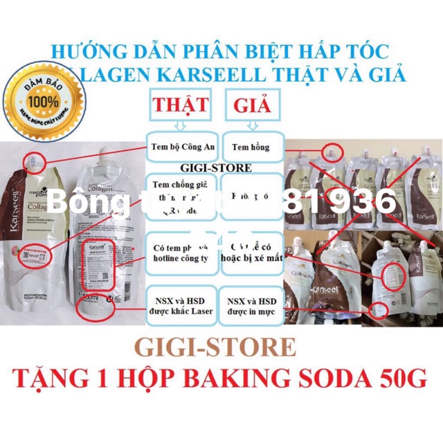 Hấp . Ủ . Xả tóc Karseel chính hãng công ty