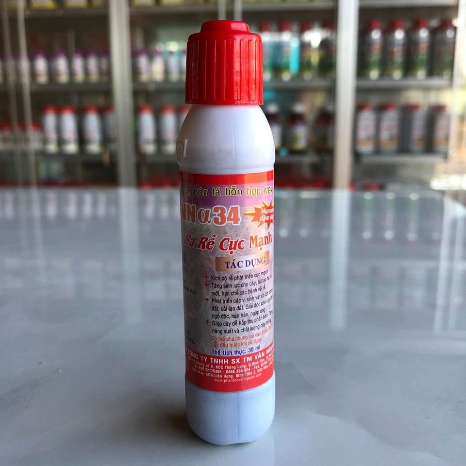 Thuốc kích thích rễ VNa34 lọ 30ml, siêu ra rễ cho cây trồng.