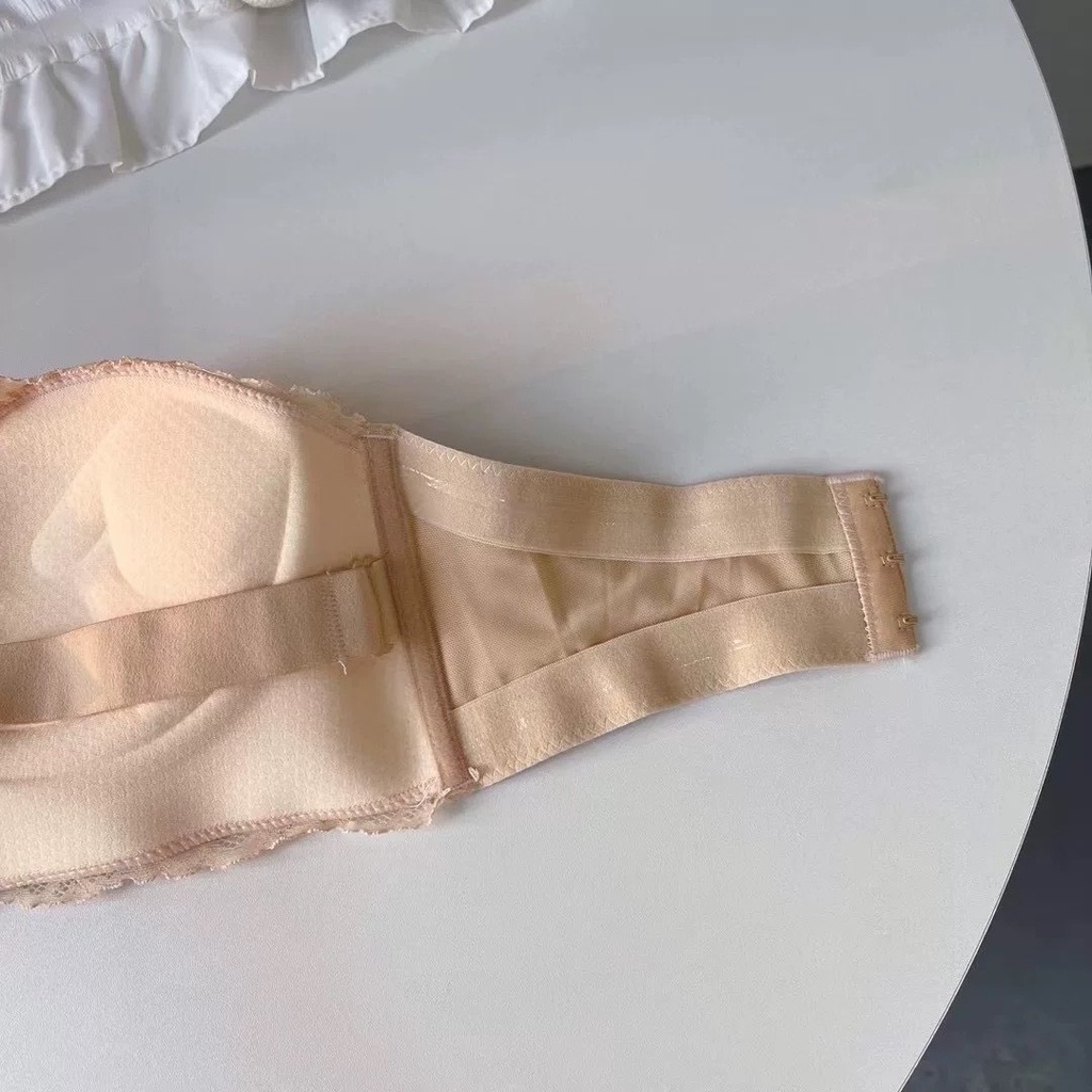 [SIZE 32-38] Áo lót cup ngực họa tiết ren không dây chống tụt áo mặc hở vai AR231