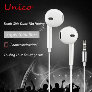 Tai Nghe Nhét Tai Gaming Unico T1 Có Dây Chơi Game Chống Ồn Có Mic In Ear Cho iPhone 7 8 Plus Samsung Xiaomi Sony OPPO