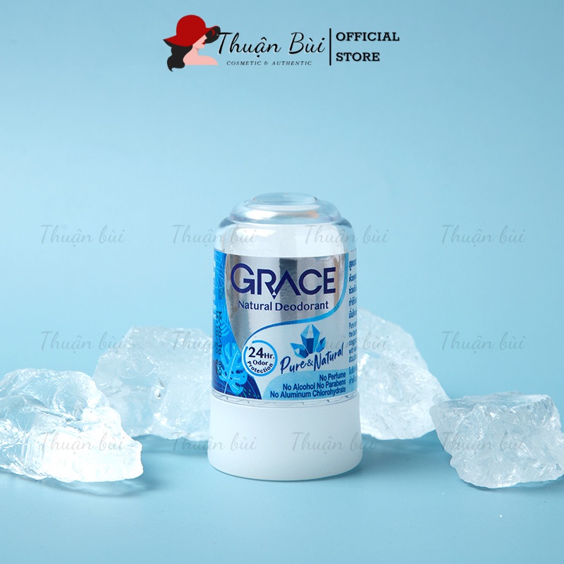 Lăn Khử Mùi Đá Khoáng GRACE, Lăn Nách Đá Khoáng Thái Lan Chai 70g