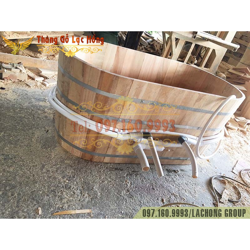 Bồn Tắm Gỗ Pơ Mu Massage Cao Cấp | BigBuy360 - bigbuy360.vn