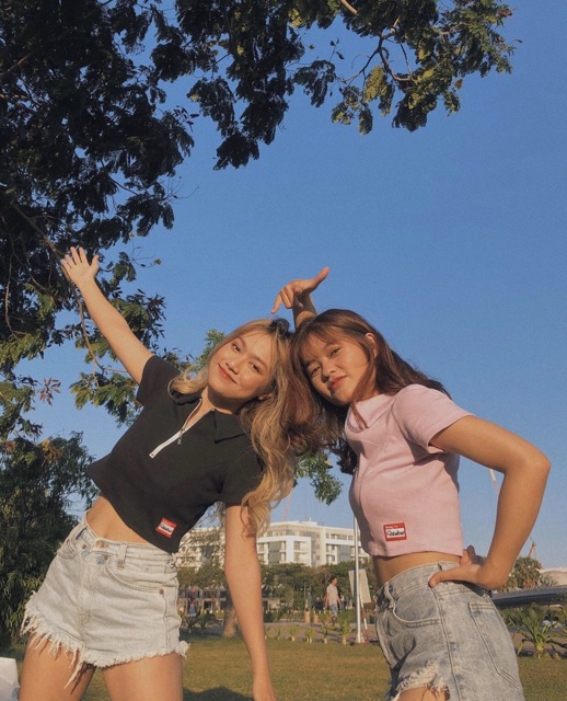(ảnh thật, hoả tốc)🥕ÁO_CROPTOP_POLO_ZIPPER🥦