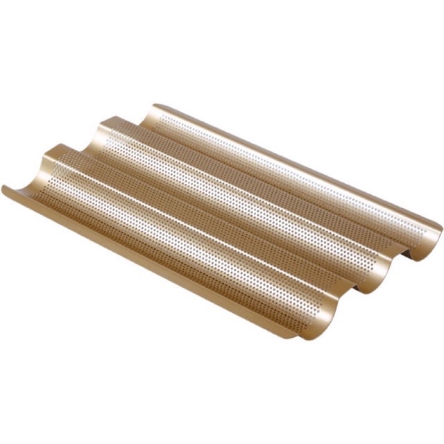 Khuôn nướng bánh mỳ baguette 3 rãnh chống dính