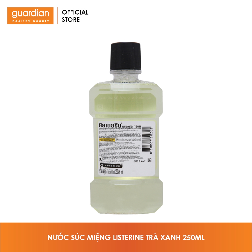 Nước Súc Miệng Trà Xanh Listerine Natural Green Tea Zero Alcohol 250ml