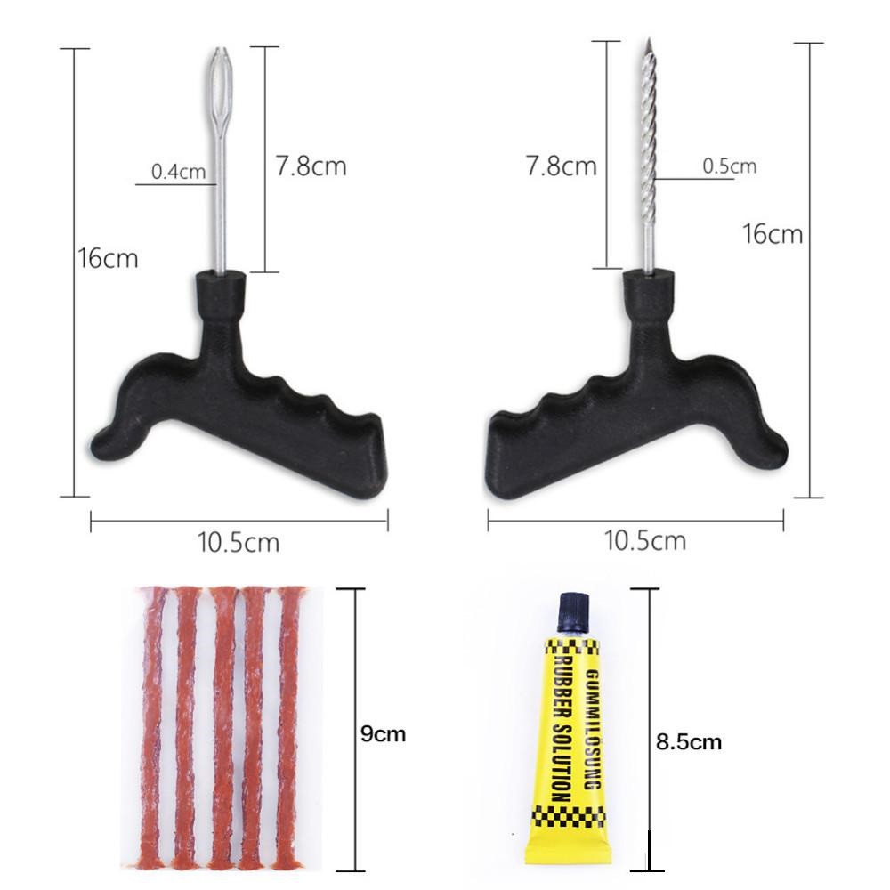 Bộ vá vỏ xe không ruột - Bộ 8 món