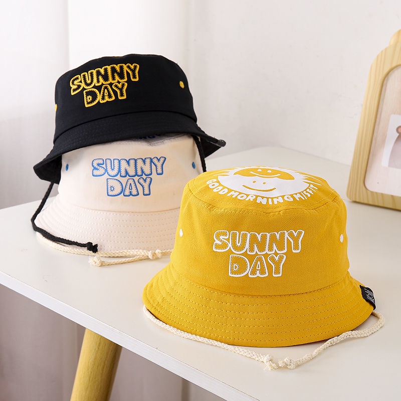 Nón tai bèo in chữ thời trang cho bé