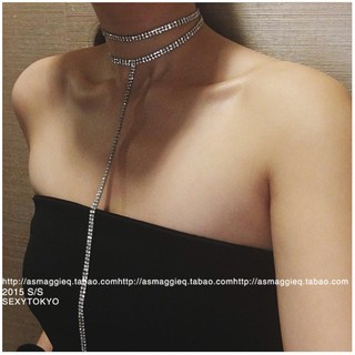 Vòng Cổ Choker Đính Đá Dây Dài
