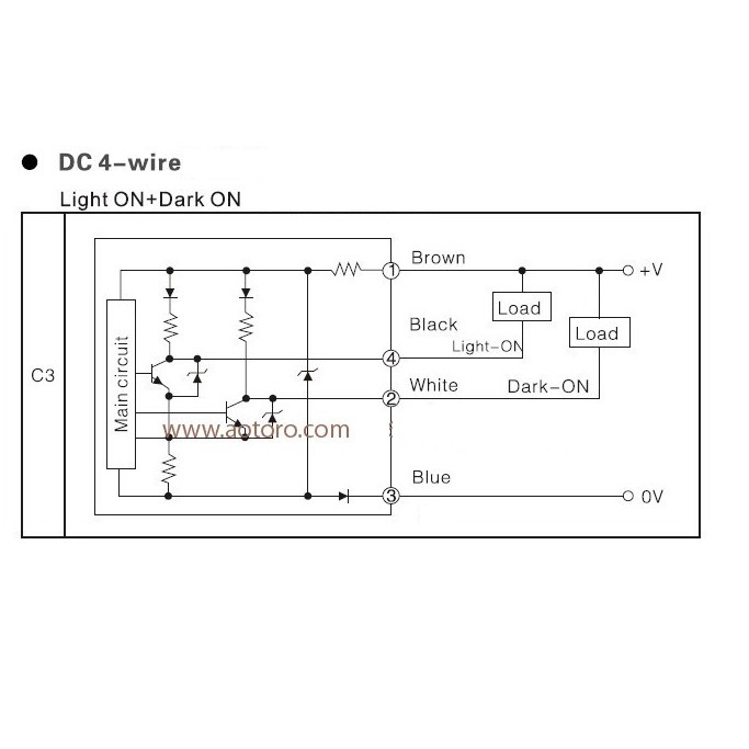 Cảm biến màu EB20G-C3 hiệu Aotoro