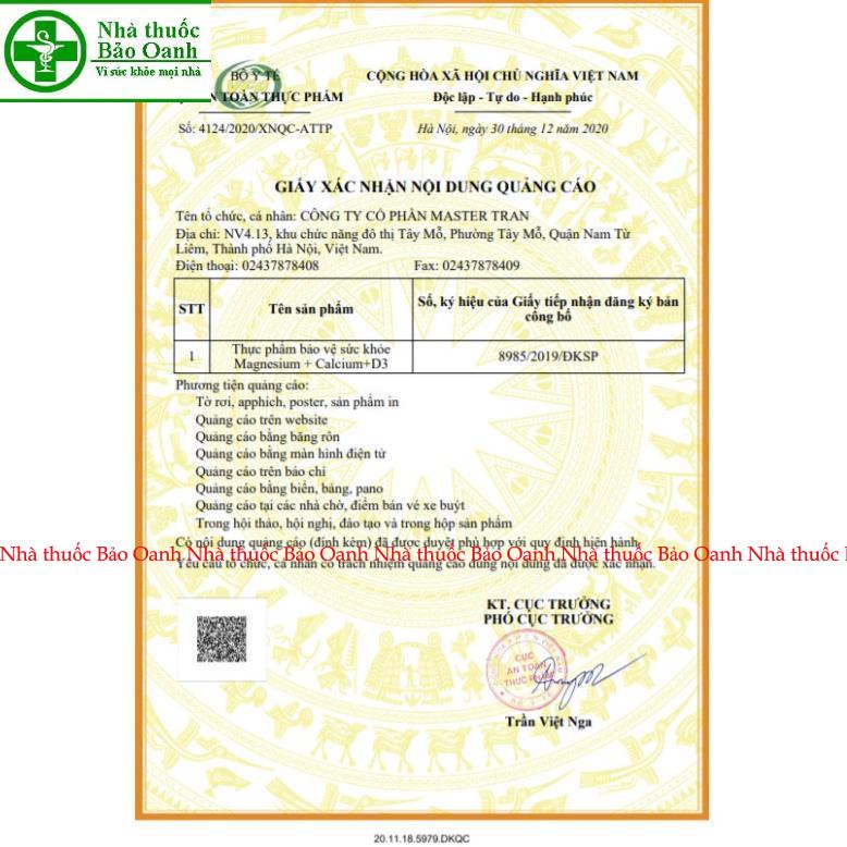 Bổ sung Canxi, Magie và D3 Aktiv Magnesium Calcium D3 - nhập khẩu từ Doppelherz Đức, phòng loãng xương