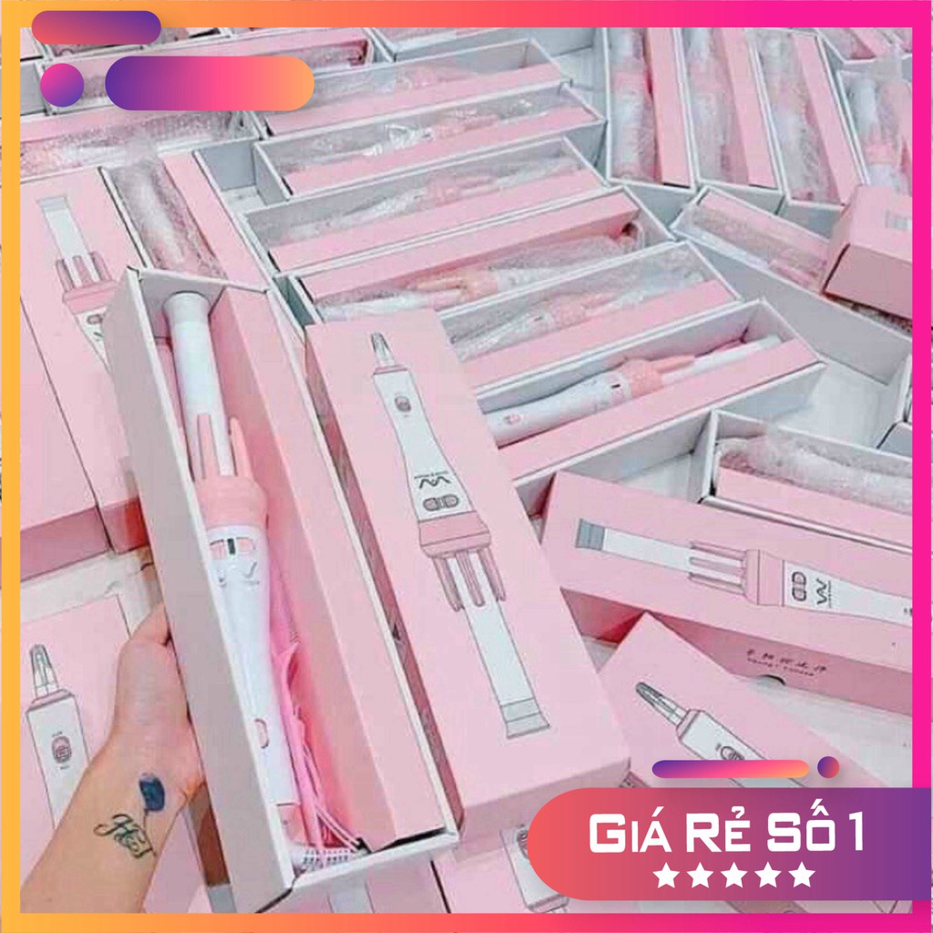 Máy Uốn Tóc Làm Xoăn Xoay Tự Động 360 Độ Hàng Chính Hãng Bảo Hành 1Tháng.