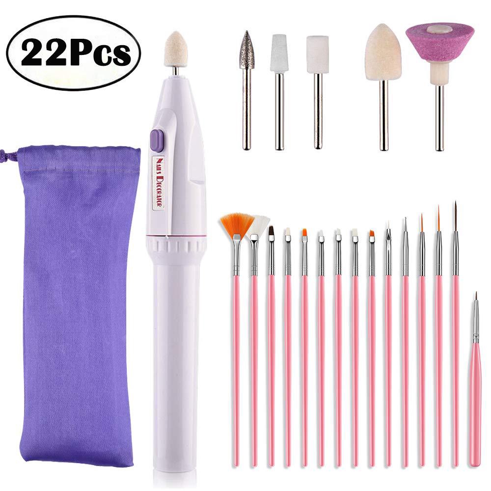 [Hàng mới về] Set máy mài đánh bóng móng tay tiện lợi chất lượng cao