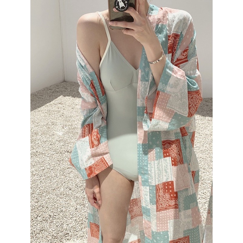 (Ảnh thật) Bộ bơi nữ , bikini 1 mảnh hai dây hở lưng viền trắng (hàng sẵn)