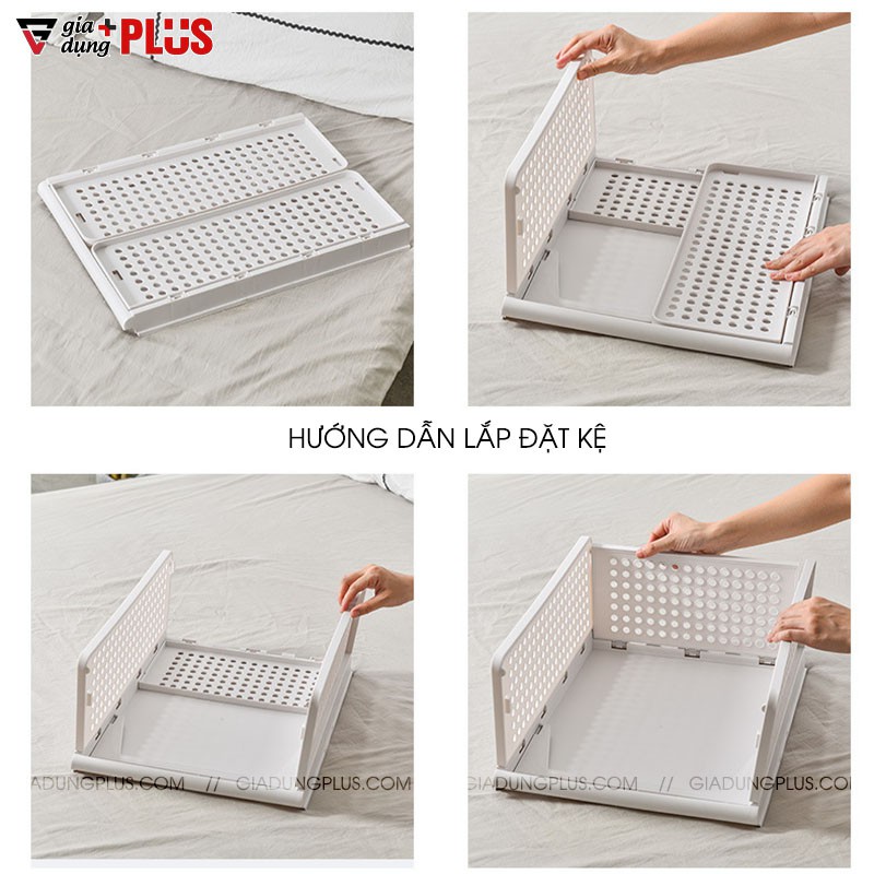 Hộp đựng đồ ngăn kéo để phân chia tủ quần áo, đựng đồ đa năng gấp gọn LAZYDO
