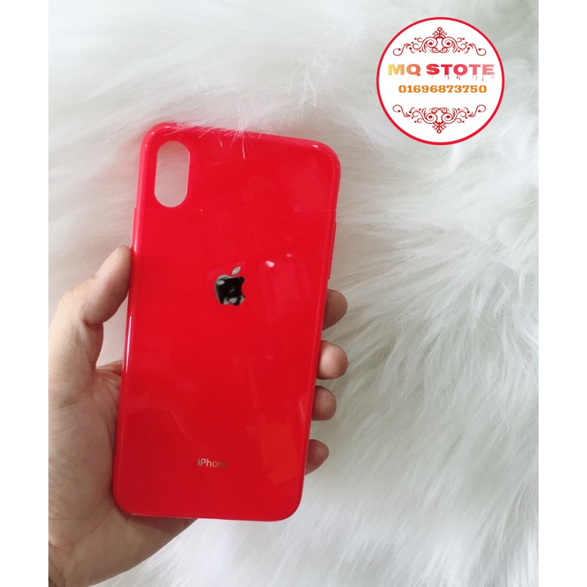 [Freeship toàn quốc từ 50k] IPHONE 6-> XS MAX ỐP LƯNG DẺO BÓNG TÁO VIỀN MÀU GIẢ KÍNH TUYỆT ĐẸP