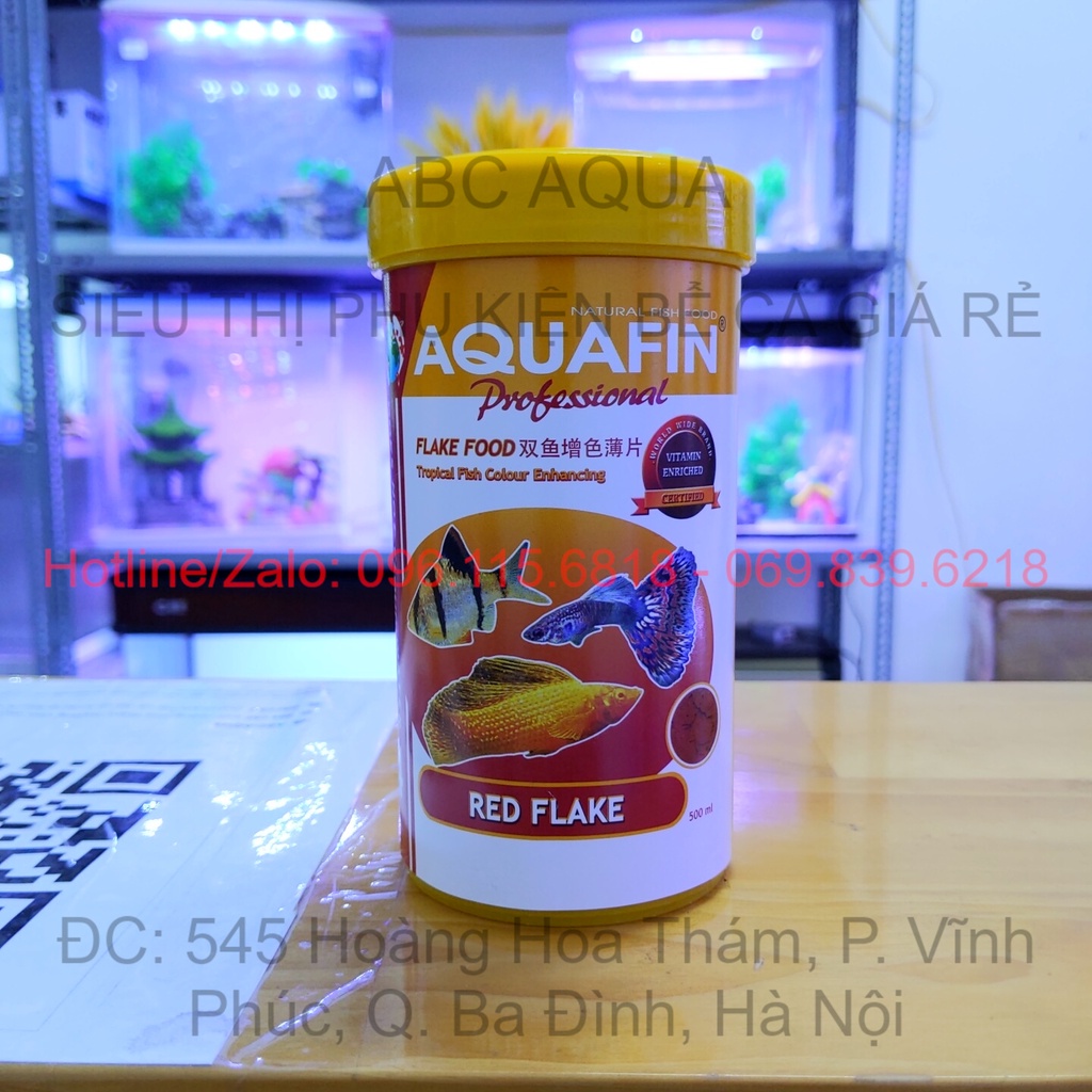 Thức ăn Aqafin dạng lá cho cá cảnh