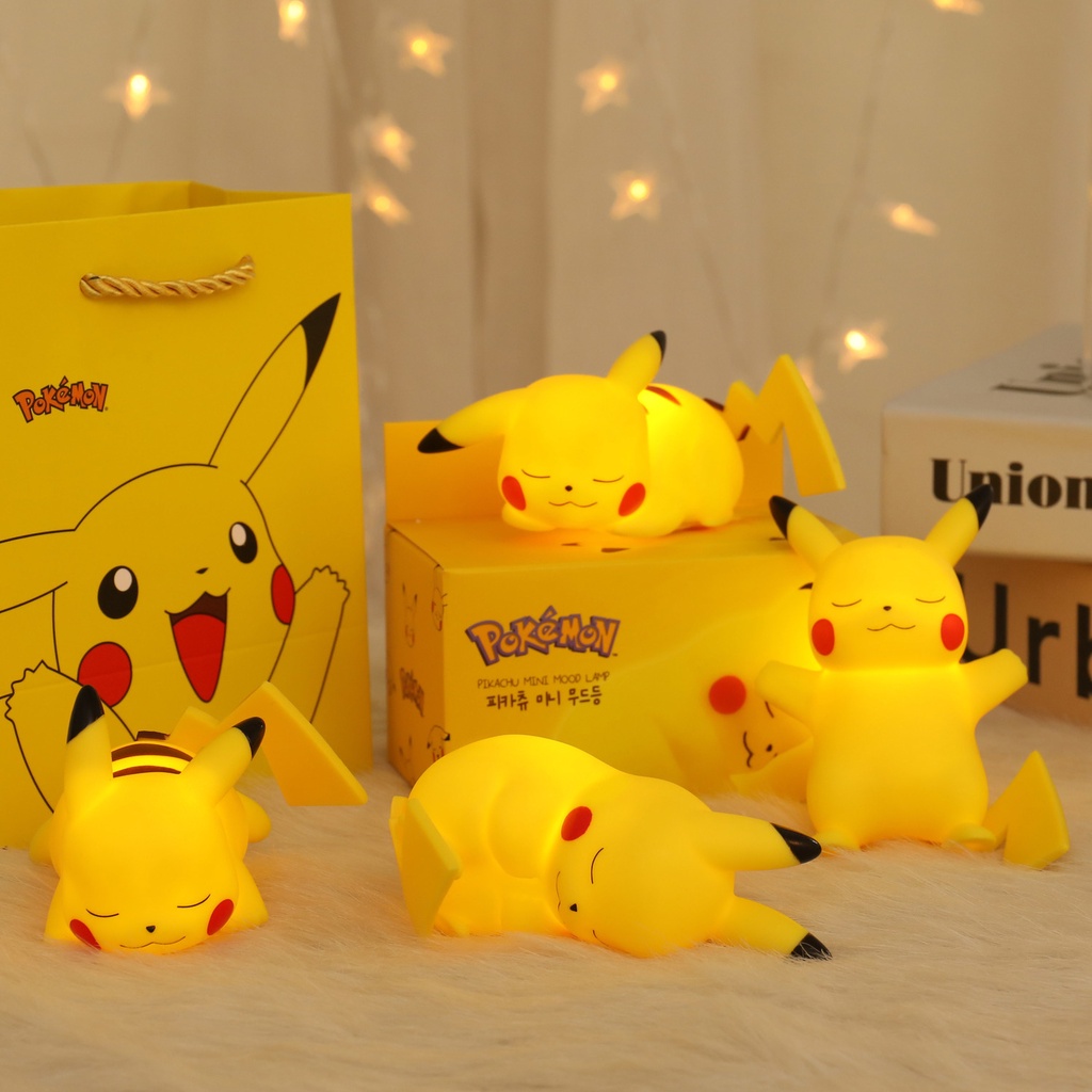Pokemon Nightlight Fairy Ornaments kids Toys Nightlight Cute Pikachu Nightlight Creative Modeling Nightlight led Animation Peripheral Cartoon Sleep Light Warm Atmosphere Light Festival Gift Car Interior