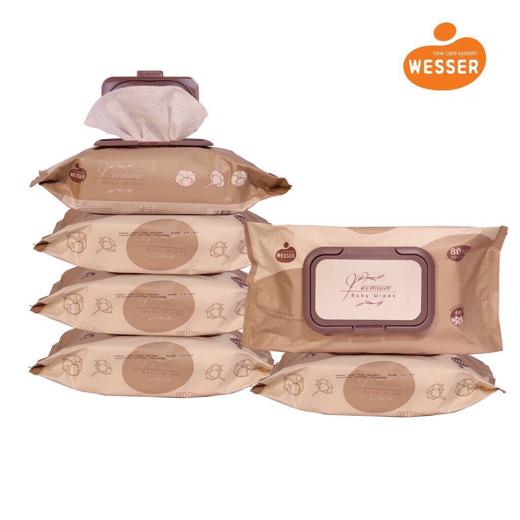 [MẪU MỚI CHÍNH HÃNG] khăn ướt weser 80 tờ /72  tờ cao cấp