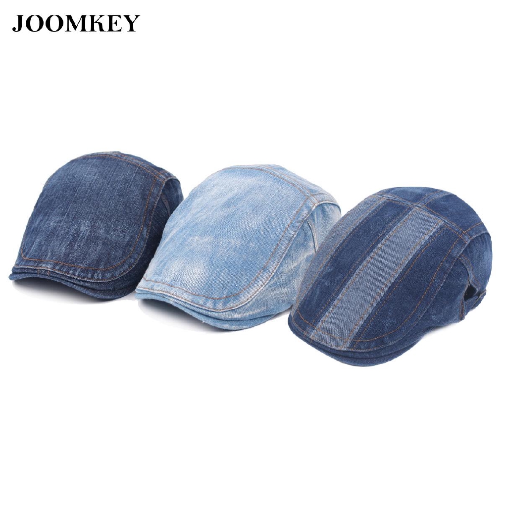 Driving Hat Classic For Unisex Ivy Flat Cap Denim Fashion Casual Latest