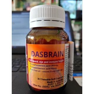 Viên uống bổ mắt, não bộ Dasbrain (Lọ 30 viên)