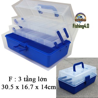 Hộp Đựng Phụ Kiện Câu Cá -  Hộp đựng mồi lure mồi giả - Hộp đựng dụng cụ 3 tầng nhiều ngăn