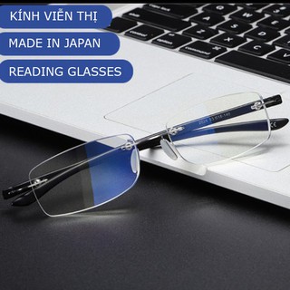 Kính lão thị kính viễn thị trung niên Nhật bản nam nữ sẵn độ siêu bền chống va đập cao cấp có hộp và khăn hàng loại tốt