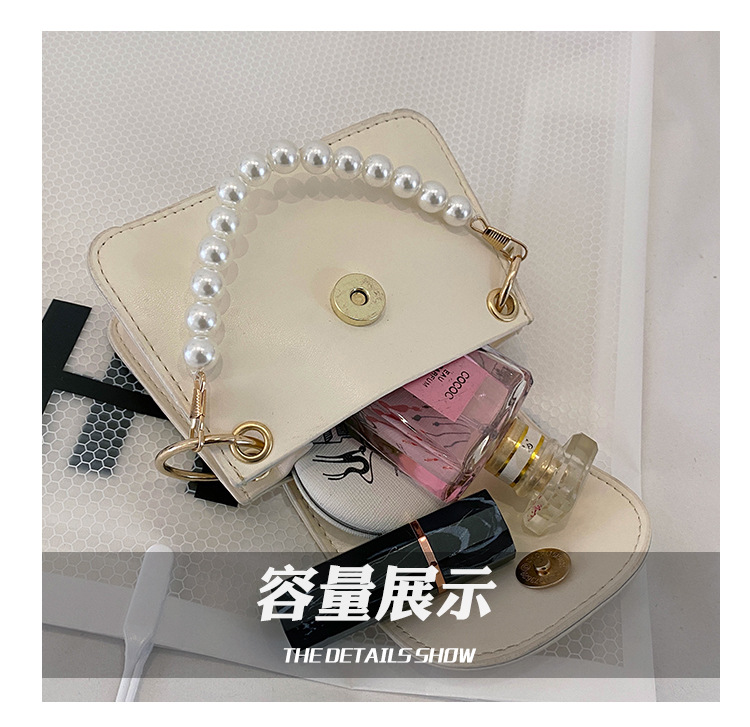 Túi Đeo Chéo JASMIN NOIR Da PU Đính Ngọc Trai Nhân Tạo Thời Trang Cho Nữ