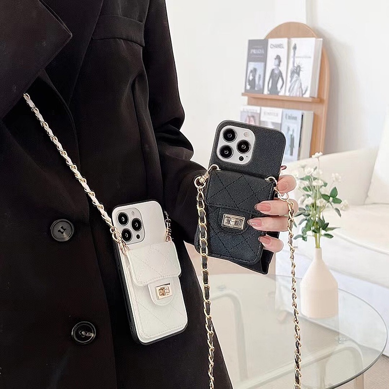 Thẻ Ốp Điện Thoại Da Kèm Ngăn Đựng Thẻ Và Dây Đeo Cho iphone 15 pro max 14 pro max 14 plus 11 12 pro max 13 pro max