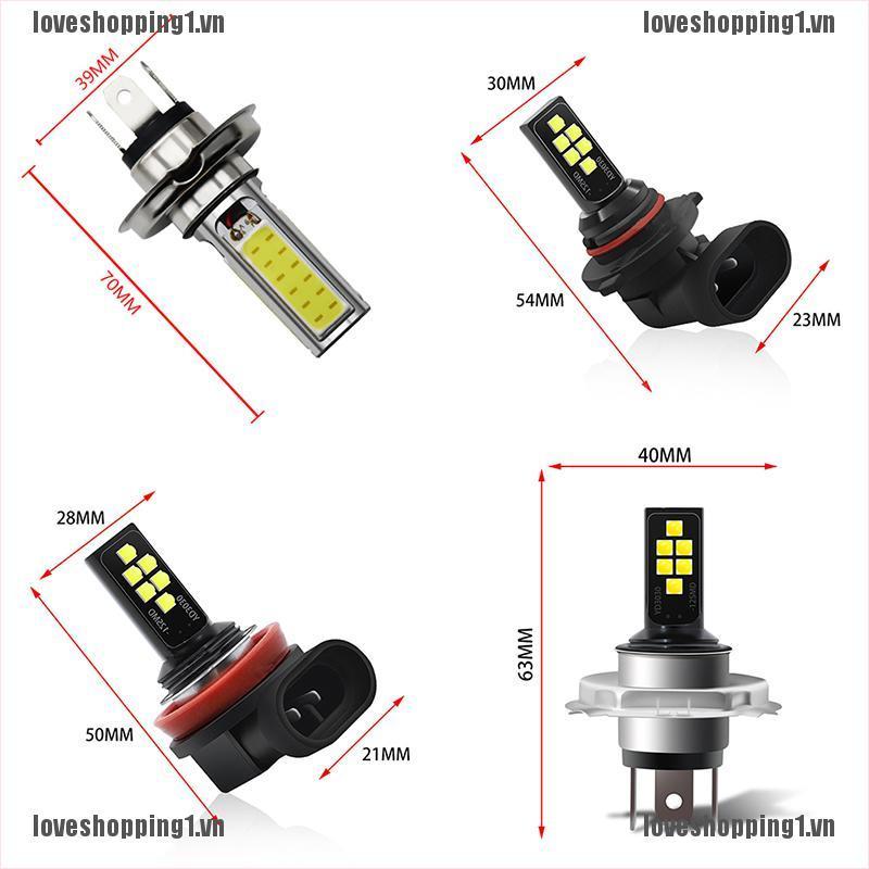 Đèn Pha Chống Sương Mù Ánh Sáng Trắng 6000k H4 H7 H8 H11 9005 9006