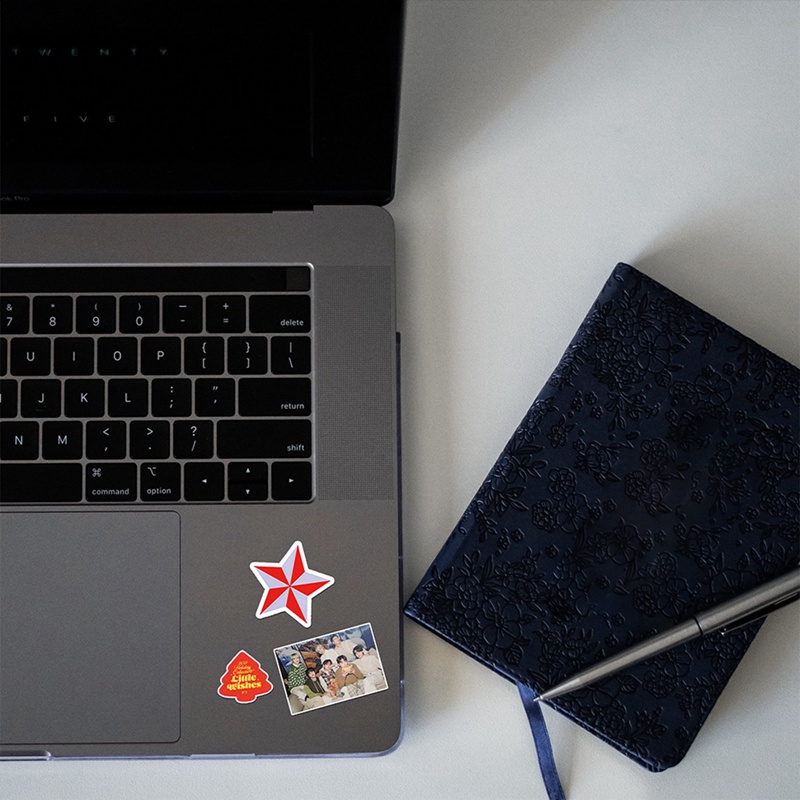 Bộ 96 Sticker Chống Thấm Nước Hình Kpop BTS 2021 Dán Ván Trượt Laptop