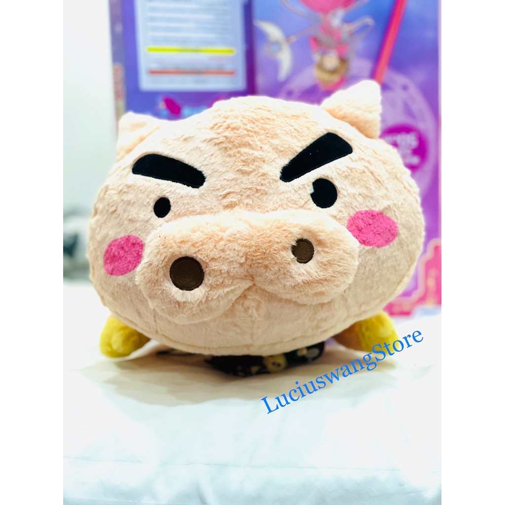 Gấu bông nhân vật Hiệp Sĩ Lợn BURIBURIZAEMON - Phim hoạt hình SHINCHAN Cậu Bé Bút Chì - Hàng Nhật chính hãng BANDAI