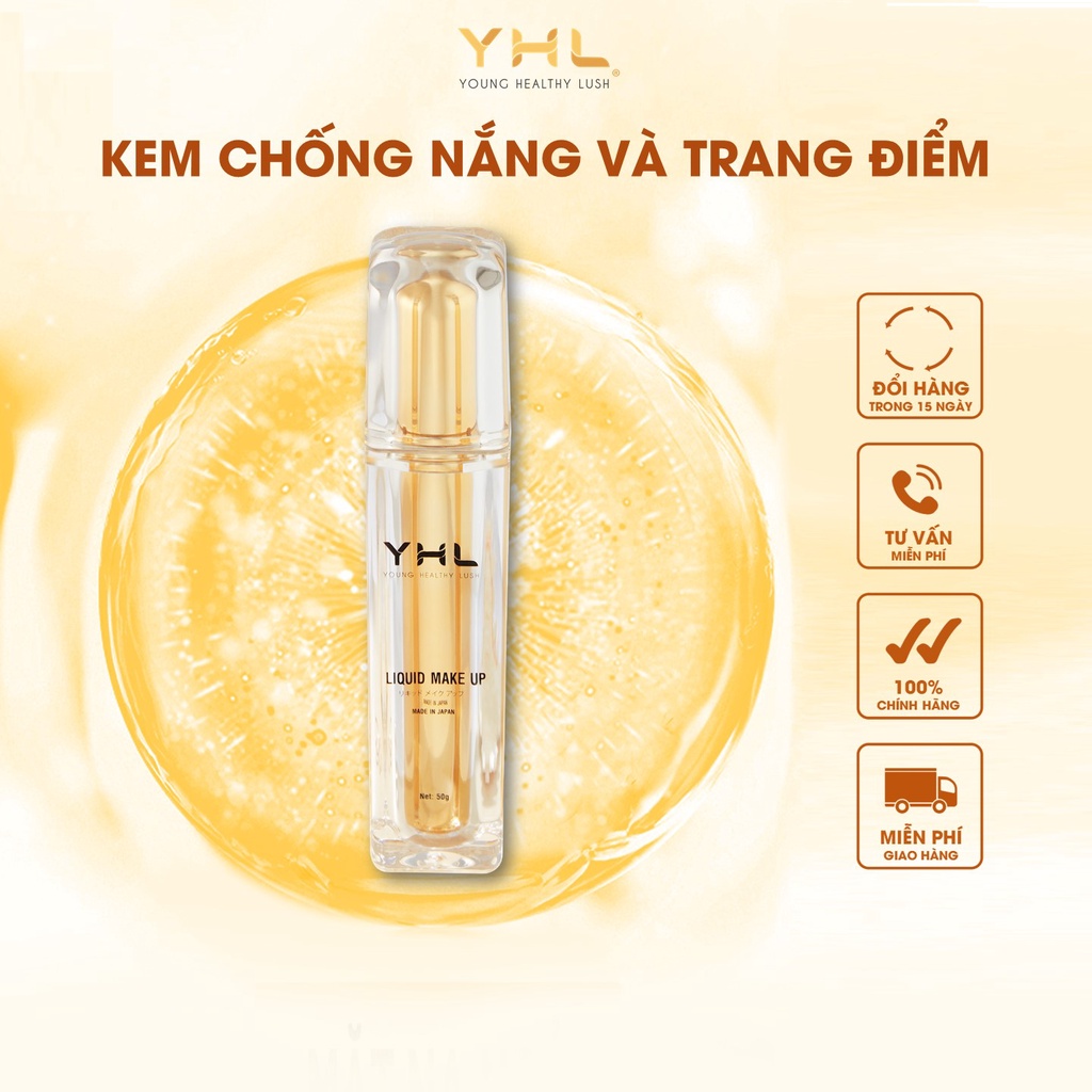 Kem Chống Nắng YHL Kiềm Dầu Nâng Tone Và Che Khuyết Điểm,Chuyên Cho Da Dầu Chống Tia UV SPF39/PA++ 50g