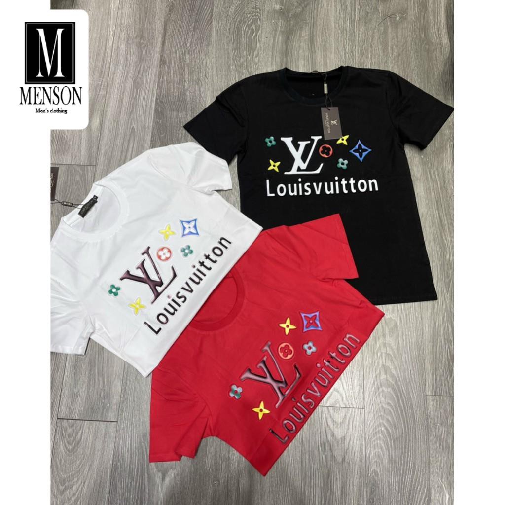 [Hàng Cao Cấp] Áo Thun Nam, Áo Phông Nam Cổ Tròn Hàng Hiệu In hình L.V Cao Cấp Chất Cotton Thoáng Mát Mùa Hè M6338 | BigBuy360 - bigbuy360.vn