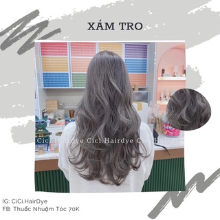 [CẦN TẨY] Thuốc nhuộm màu XÁM TRO ( tặng găng tay+ trợ dưỡng)