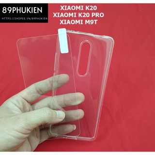 Combo kính cường lực ốp lưng dẻo trong suốt Xiaomi Redmi K20 K20 Pro Mi9T