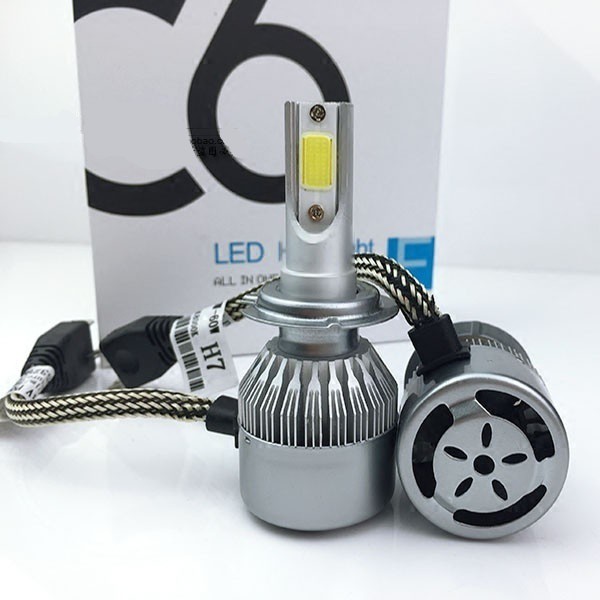 C6 COB CREE LED Car Headlight Bulb Hi-Lo Beam 72W 7600lm 6000K Auto Headlamp