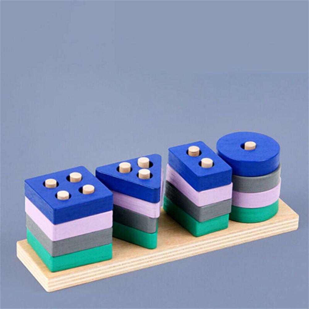 BEBETTERM Bộ Đồ Chơi Xếp Hình Bằng Gỗ Tương Tác Giữa Ba Mẹ Và Bé