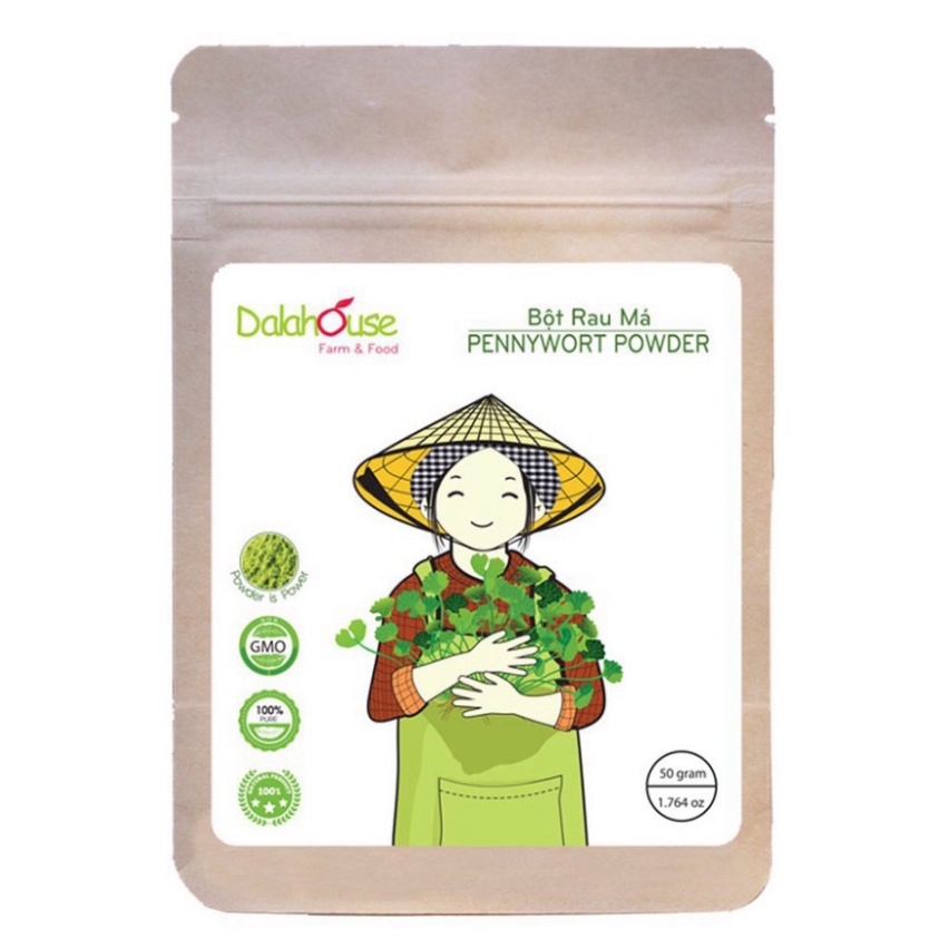 Bột rau má Dalahouse nguyên chất thanh lọc cơ thể 50gr - HapuFood - Sk365 - HBL Group