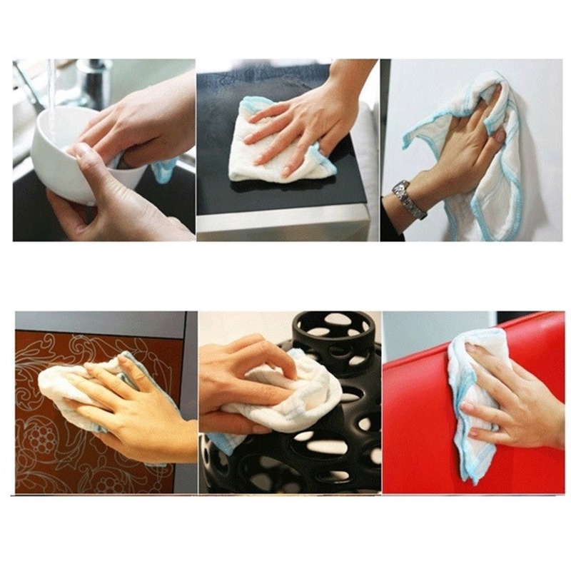 Khăn lau chén dĩa chống dính dầu mỡ đa năng