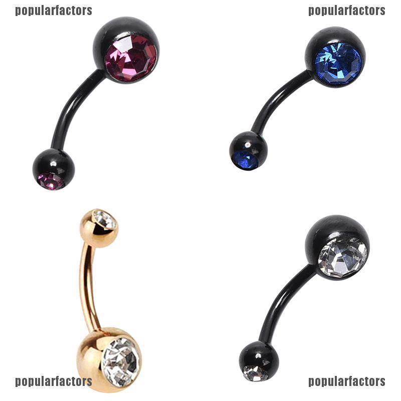 Khuyên Rốn Màu Đen / Bạc Thời Trang