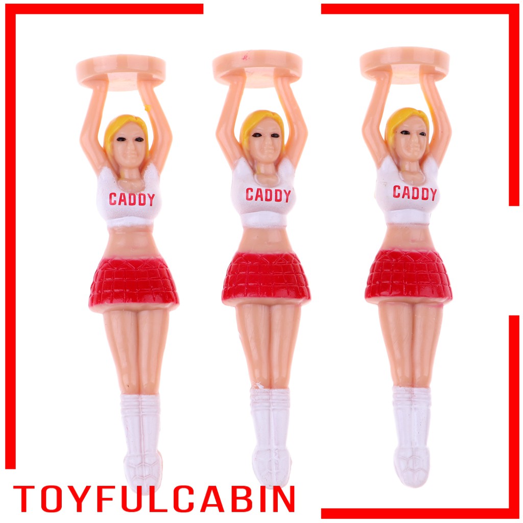 Bộ 3 giá đặt tee bóng golf hình cô gái độc đáo