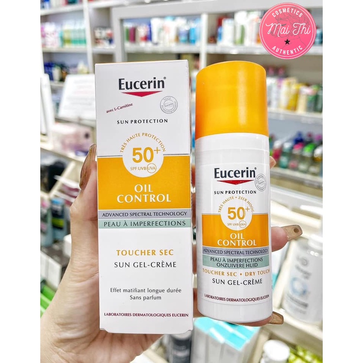 Kem chống nắng da dầu Eucerin Sun Gel-Creme Oil Control SPF 50+ 50ml