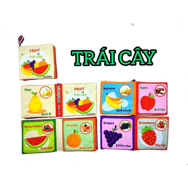 Combo 5 Sách Vải an toàn cho bé nhiều chủ đề