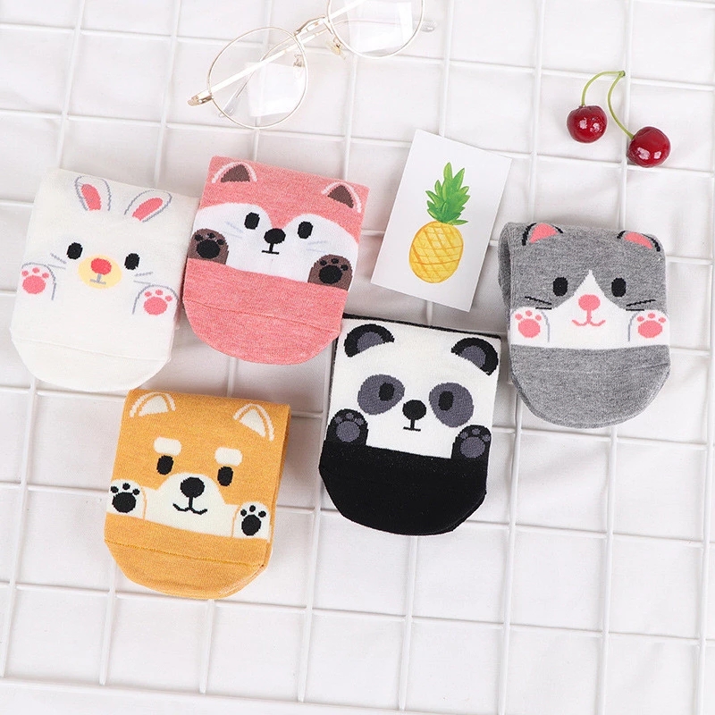 Tất Cotton Hoạt Hình Xinh Xắn Cho Nữ