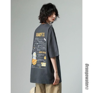 Áo Thun Diary Tay Lỡ Dáng Rộng Nam Nữ Unisex Dáng Rộng Tay Lỡ Uzzlang