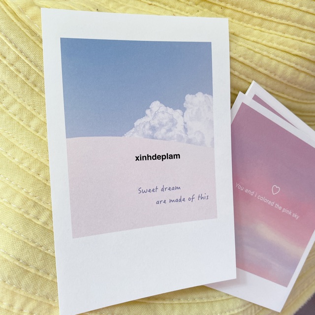 Note card dạng instagram bầu trời Sky