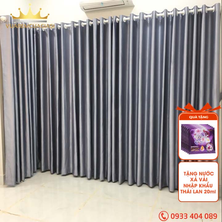 Rèm cửa đủ Size Cao 2.4m, chiều rộng tùy chọn cho chính phòng ngủ khách treo tường decor đẹp VIP2.4 vuaremgiasi